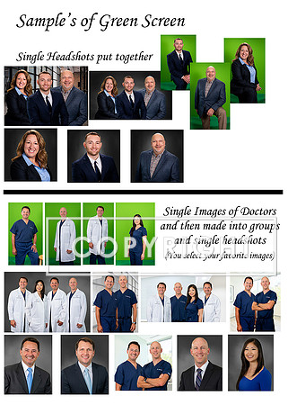 web sample of Green Screen Headshots