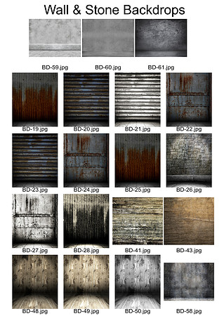 5 wall & stone Backdrops