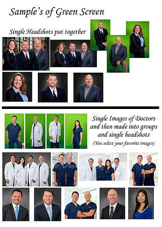 sample of Green Screen Headshots