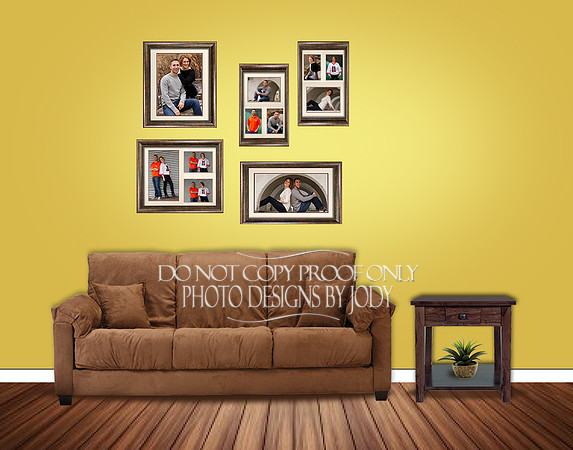 Sample above couch